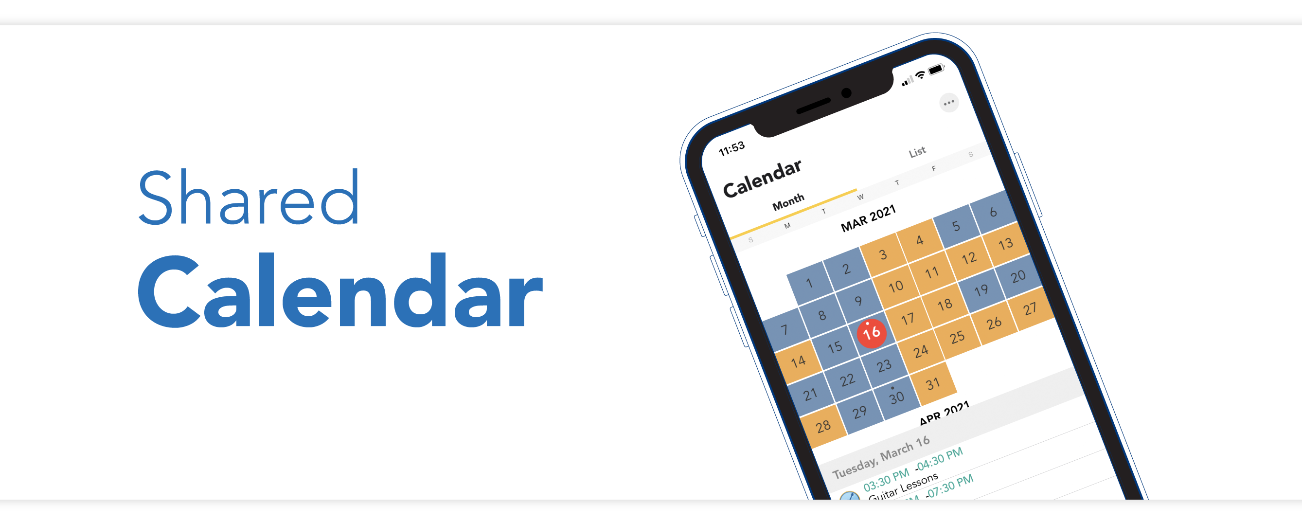 Check your parenting time, schedule events, and more with the shared calendar on the OFW mobile app.