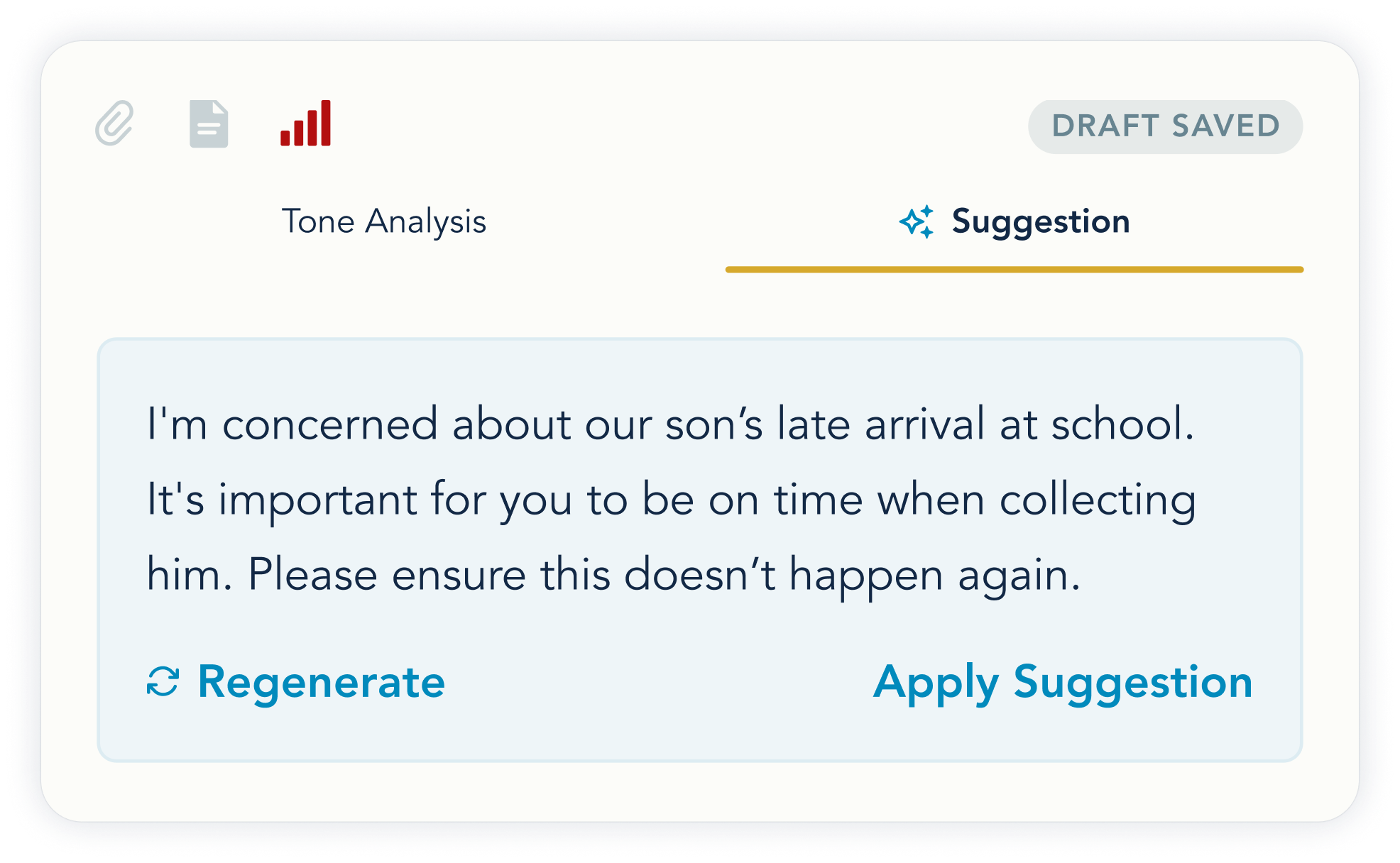 Suggestion for alternate language