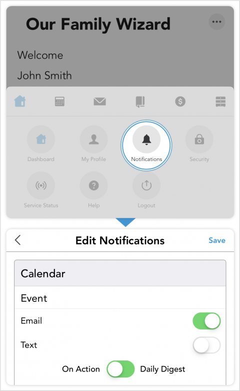 Configure Email and Text Notifications
