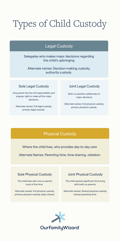 Types of Child Custody Infographic
