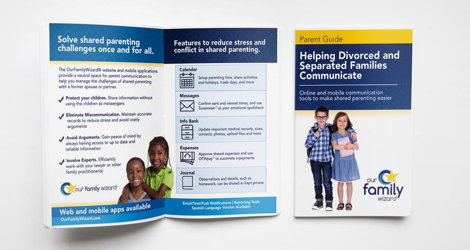 Order free brochures to introduce parents to the OFW suite of co-parenting tools