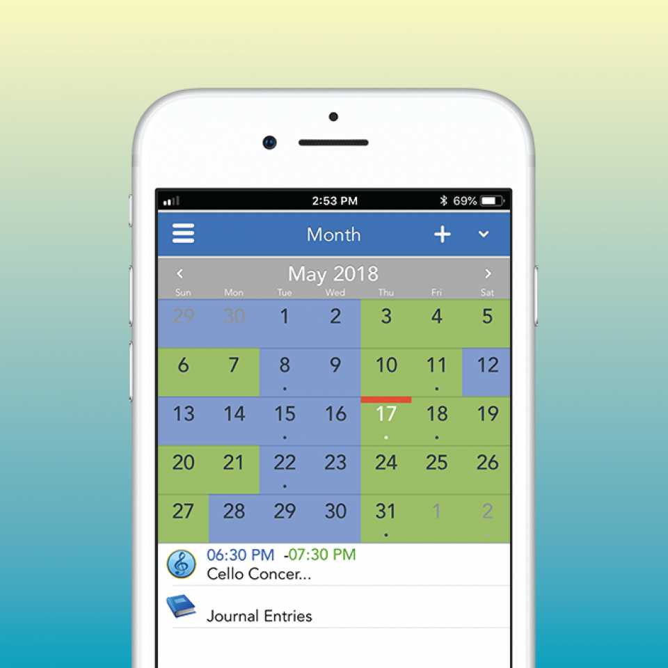 Pick-up and drop-off responsibilities are color coded for easy reference.